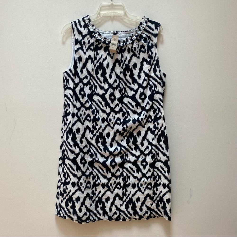 NEW Ann Taylor Loft Black And White Dress